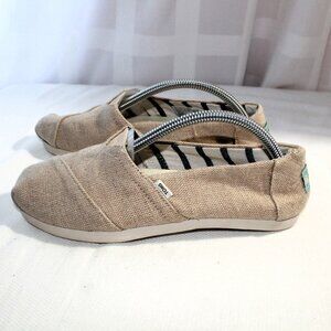 TOMS Earthwise Alpargatas, Beige Canvas, 5.5M